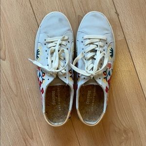 Soludos x Anthropologie floral sneakers